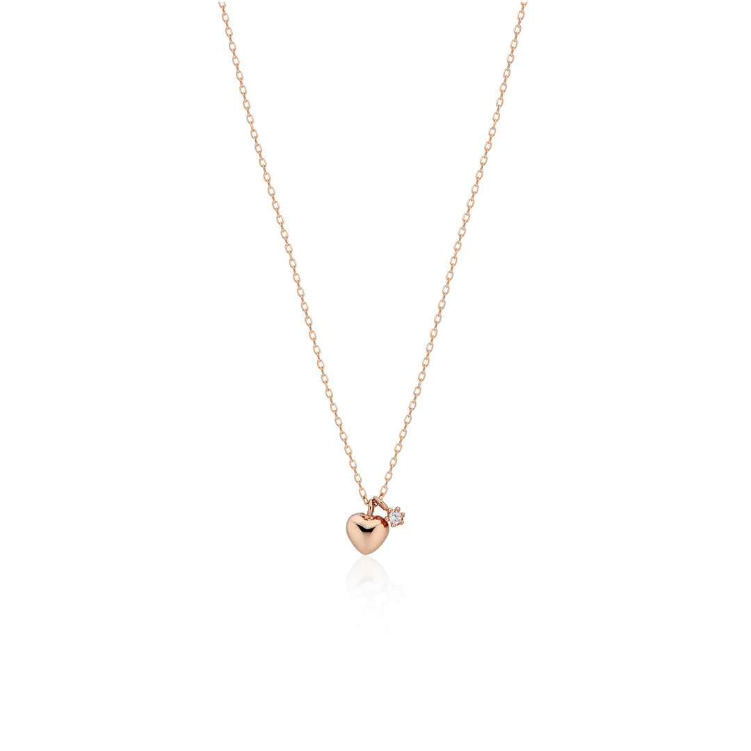 Petit Heart Solid Gold Necklace