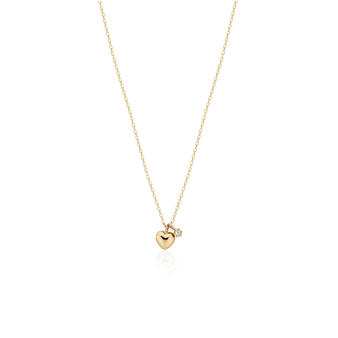 Petit Heart Solid Gold Necklace