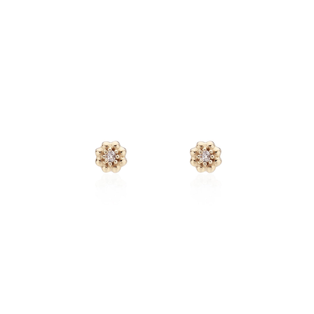 Flower Diamond Studs