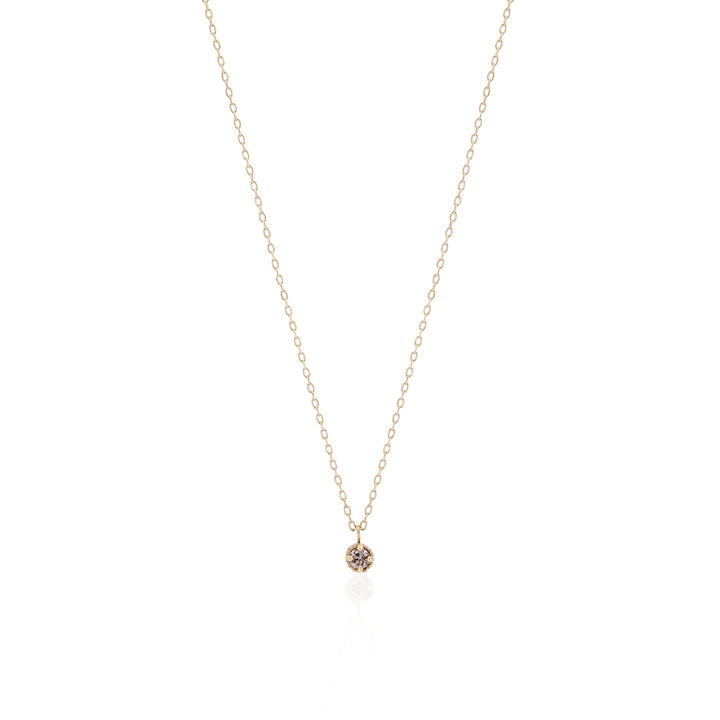 Solo Round Cut Diamond Necklace