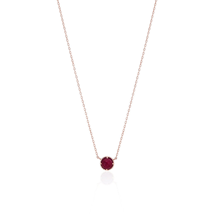 Hemi Sphere Carnelian Necklace