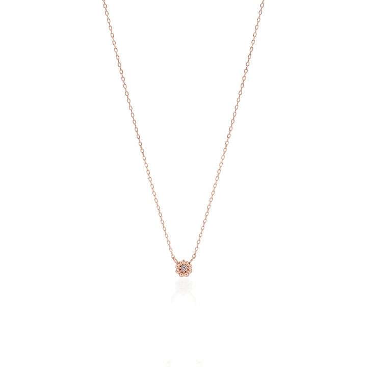 Lotus Diamond Necklace