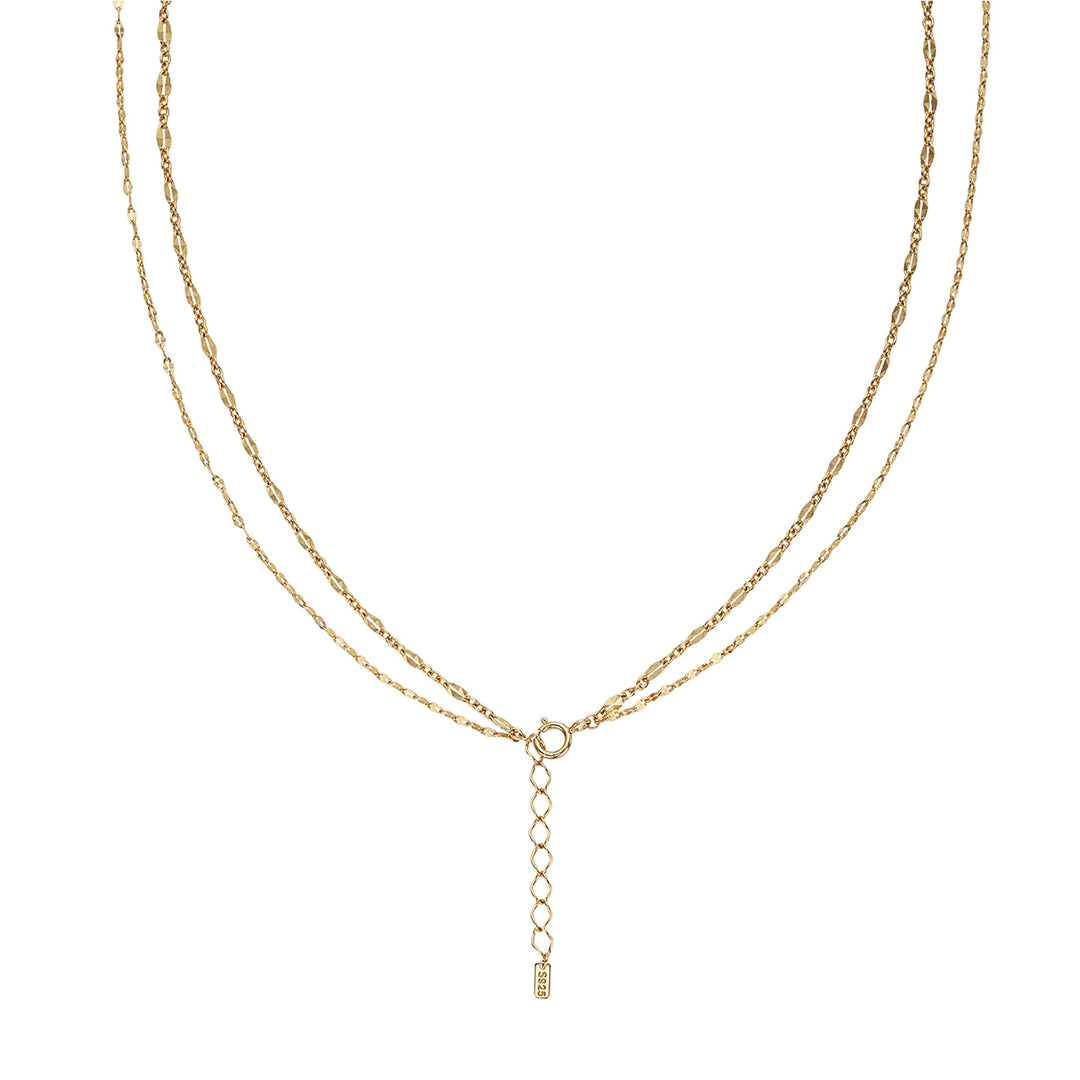 Rolo Double Chain Necklace