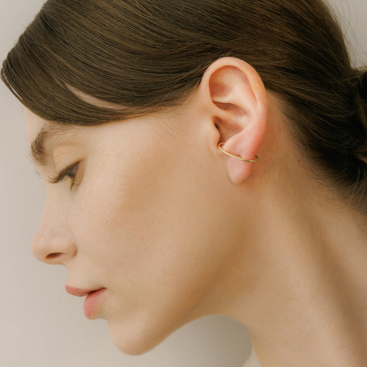 Sleek Sculptural Curve Studs