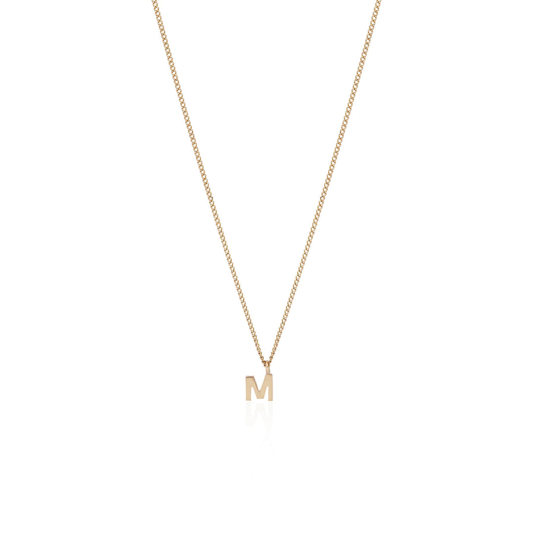 Gold Initial Pendant Necklace