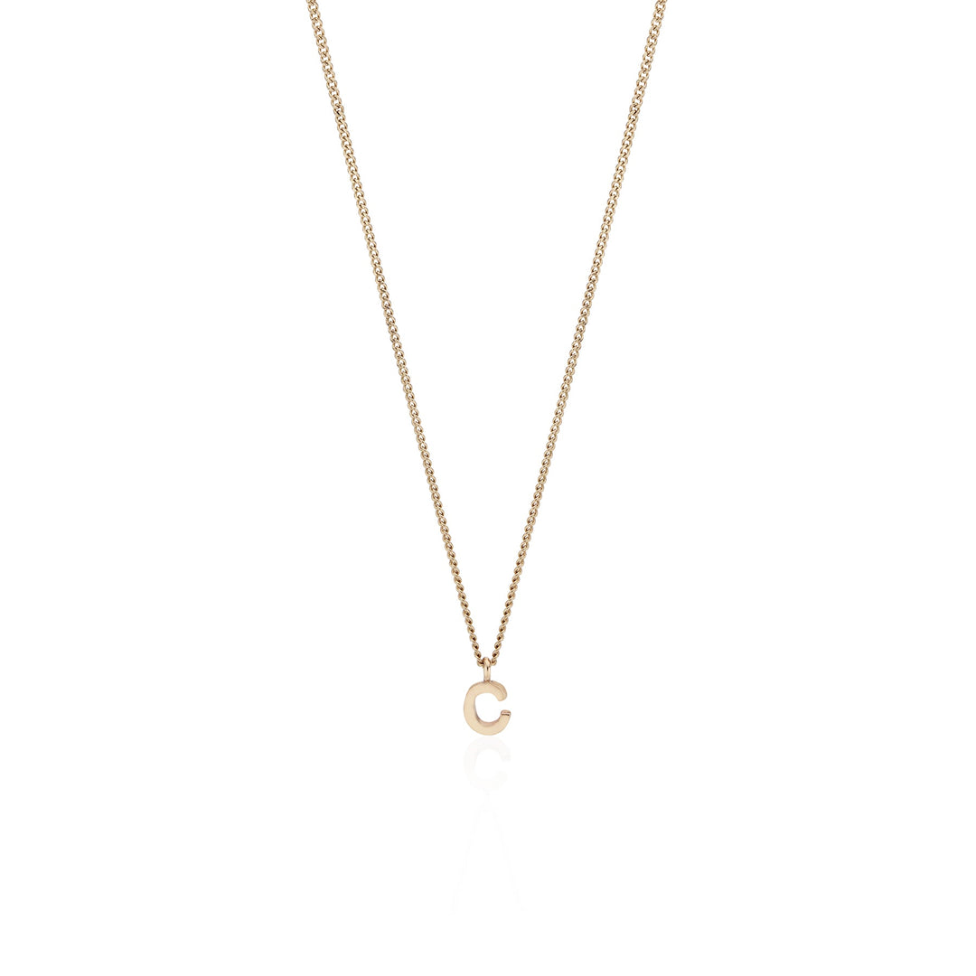 Gold Initial Pendant Necklace