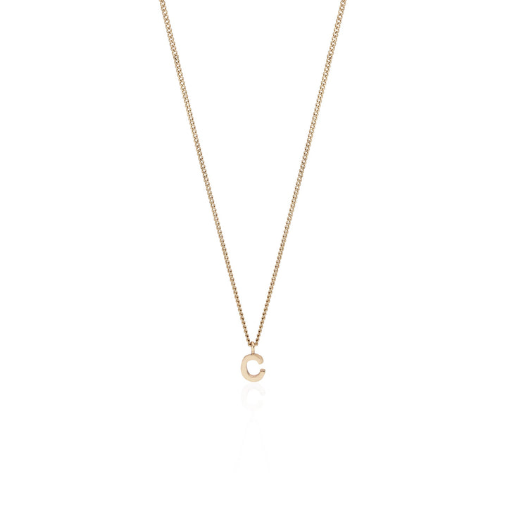 Gold Initial Pendant Necklace