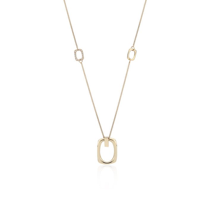 Sleek Frame Pendant Necklace