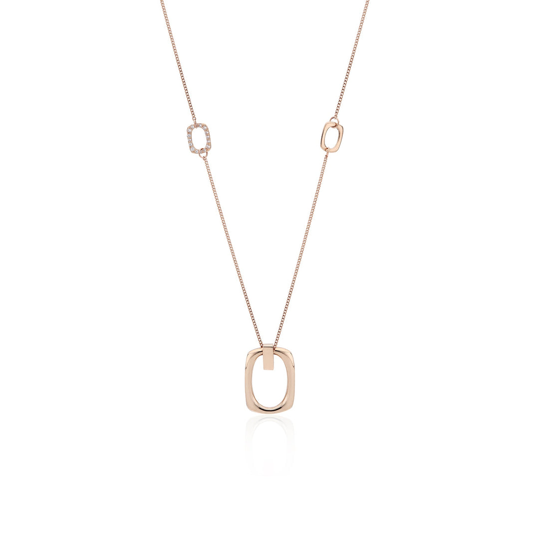 Sleek Frame Pendant Necklace