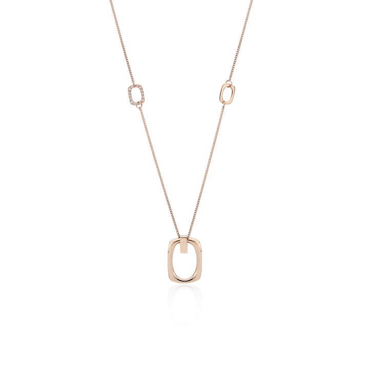 Sleek Frame Pendant Necklace