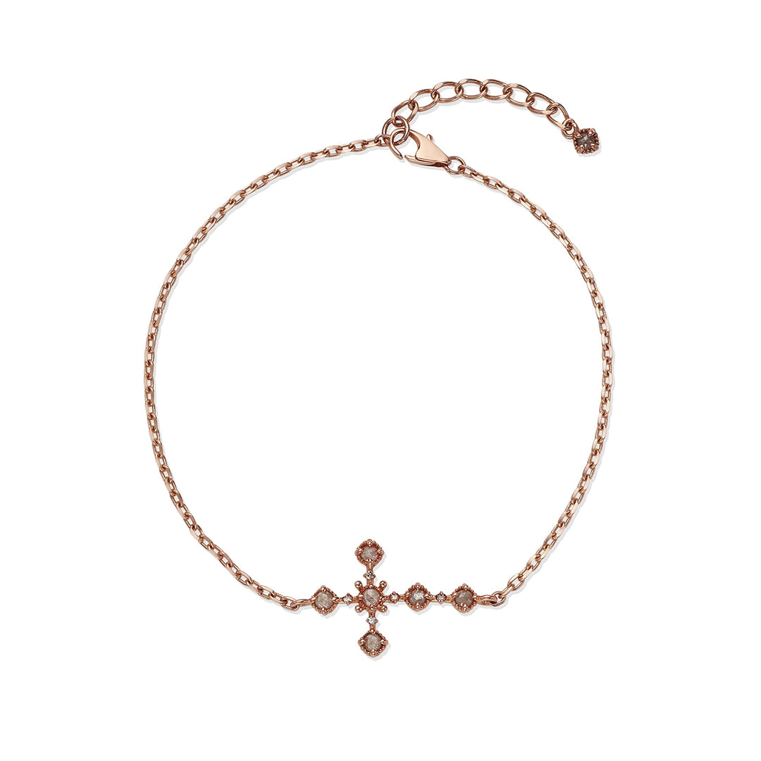 Diamond Cross Bracelet