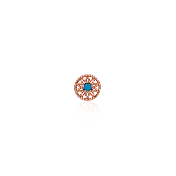 Turquoise Round Piercing