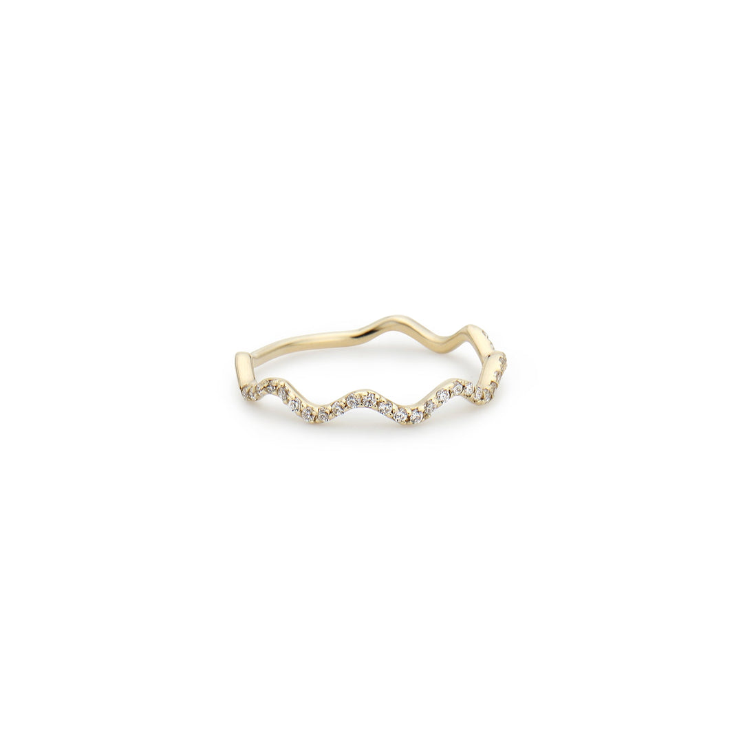 Diamond Wave Ring