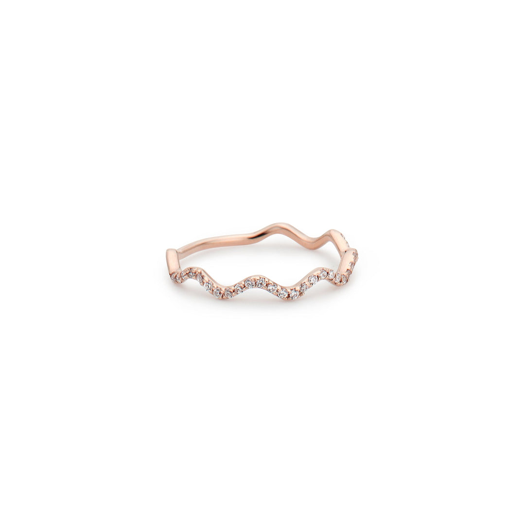 Diamond Wave Ring