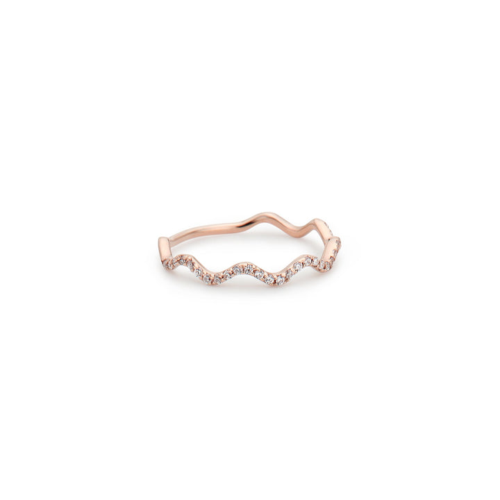 Diamond Wave Ring