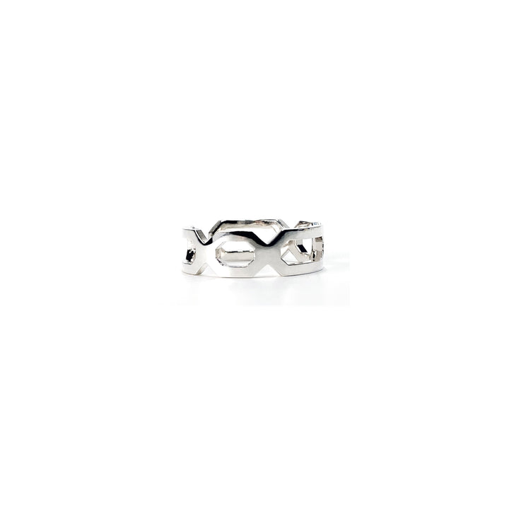 Interlocking Triple Octagon Ring