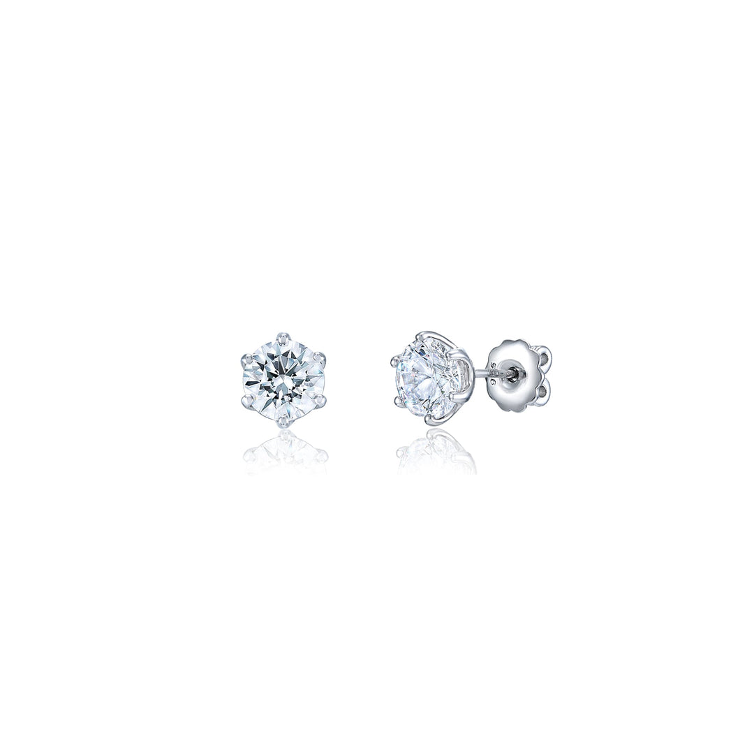 2CT 6Prong Studs