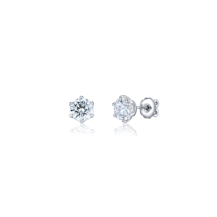 2CT 6Prong Studs