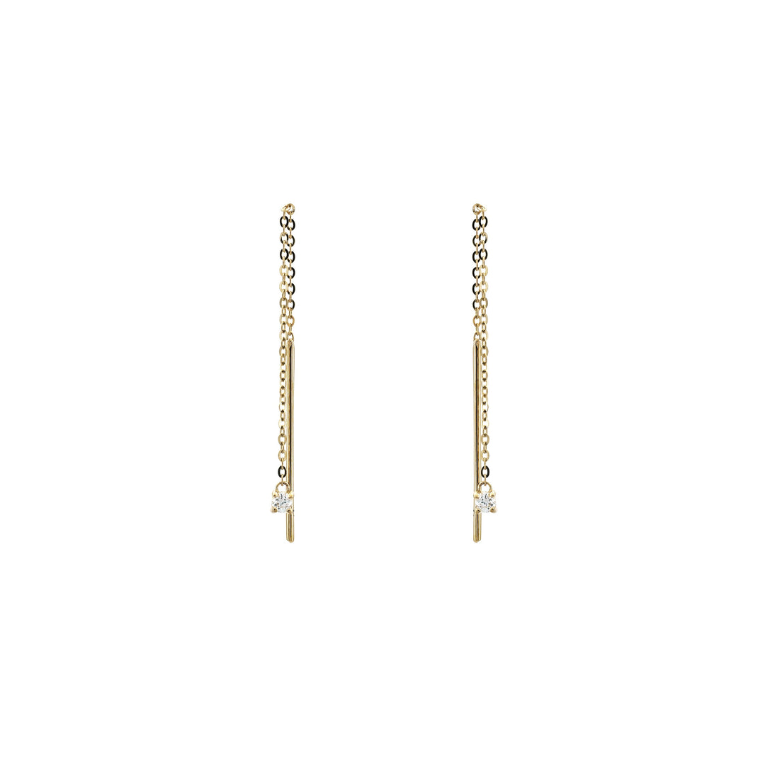 Diamond Threader Earrings