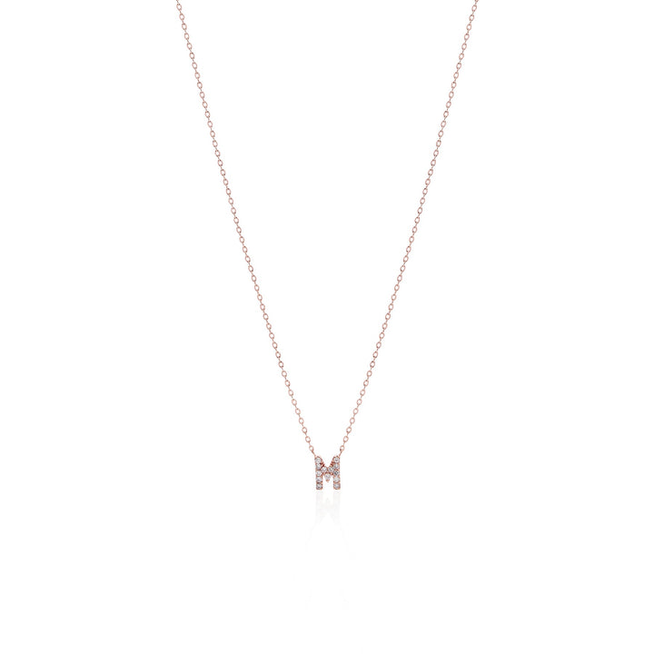 Single Initial Diamond Necklace