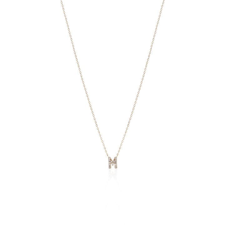 Single Initial Diamond Necklace