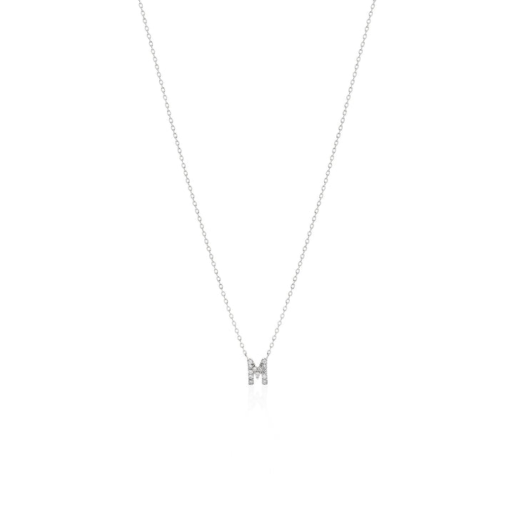 Single Initial Diamond Necklace