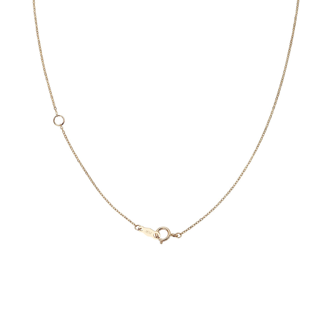 Single Side Initial Diamond Necklace