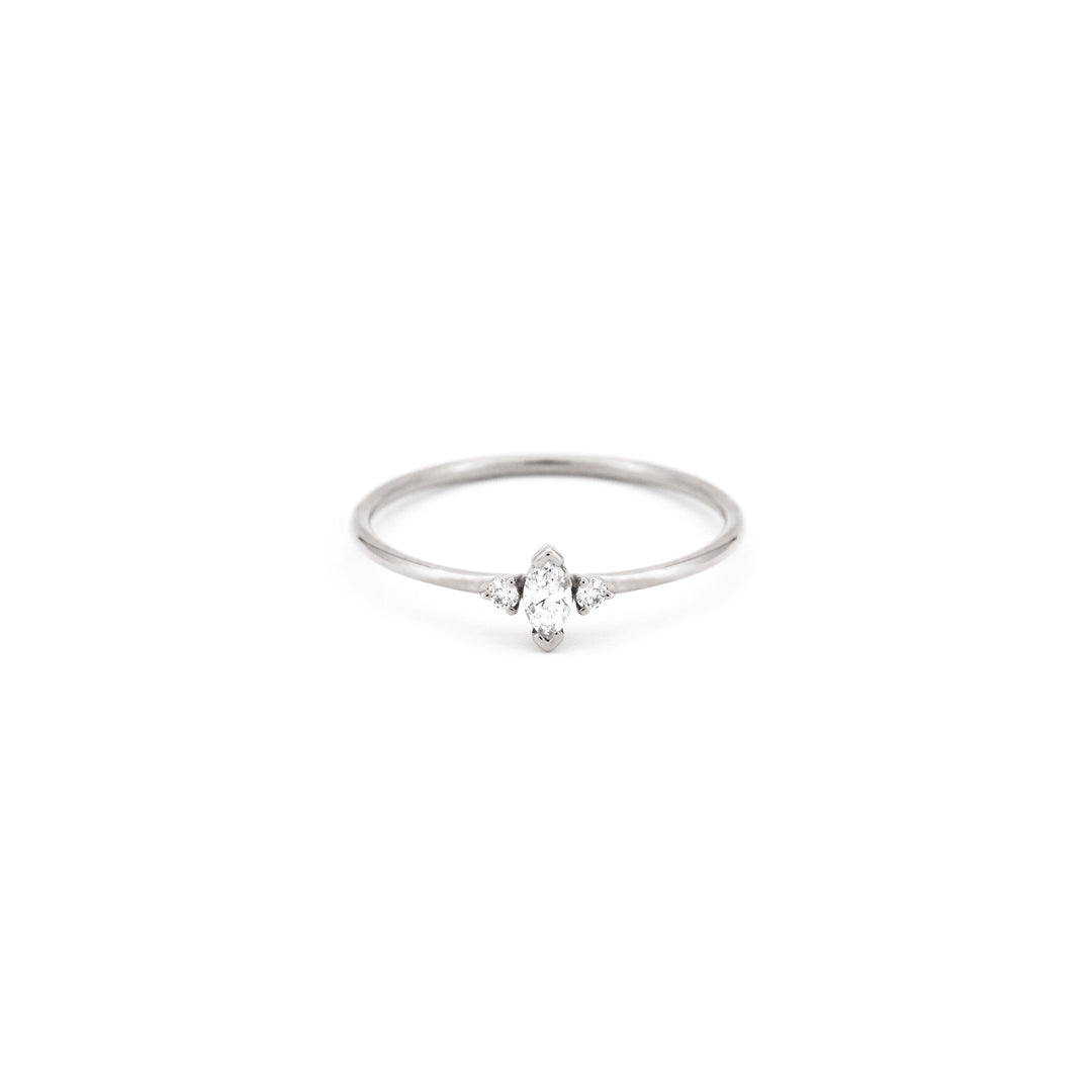 Marquis-Cut Diamond Ring