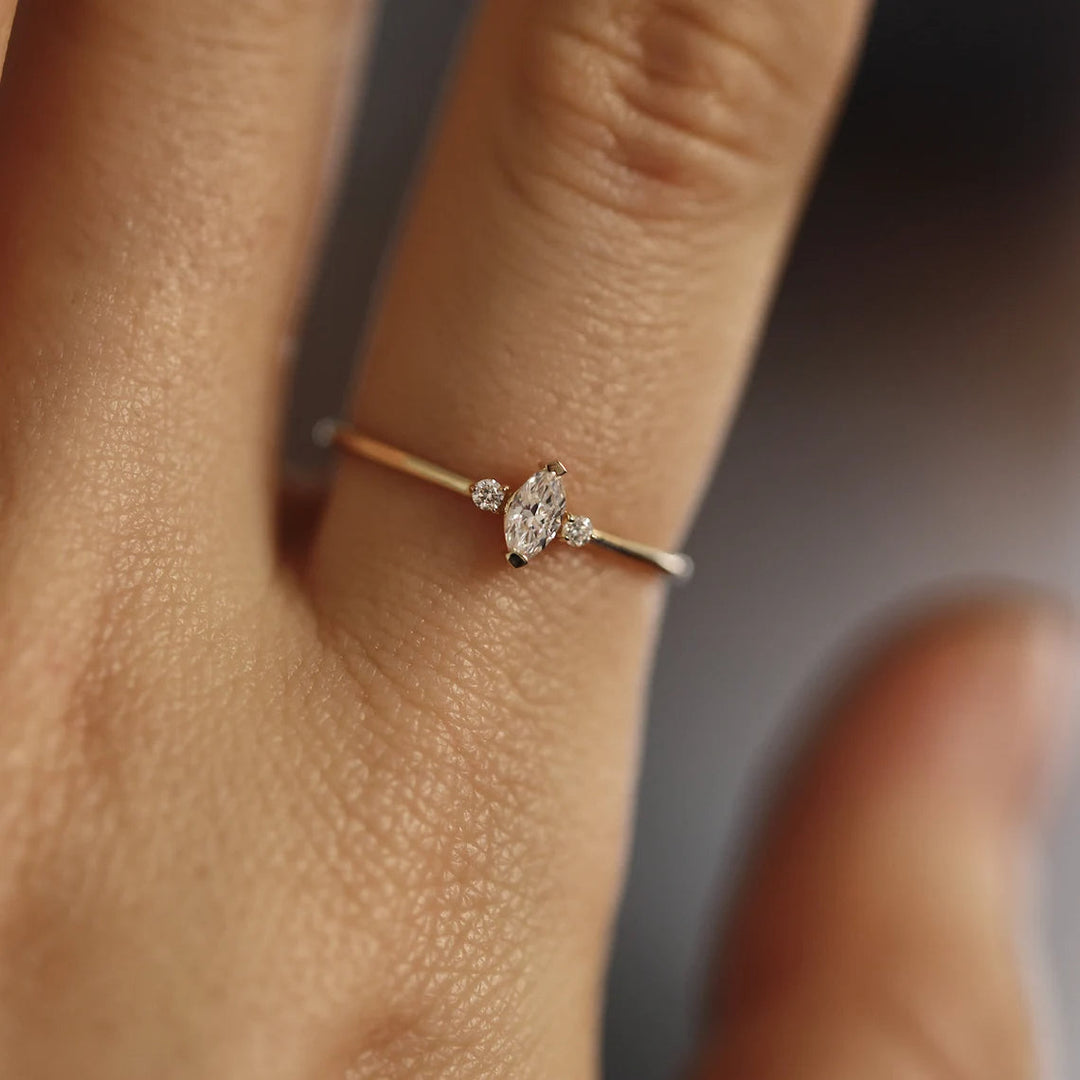 Marquis-Cut Diamond Ring