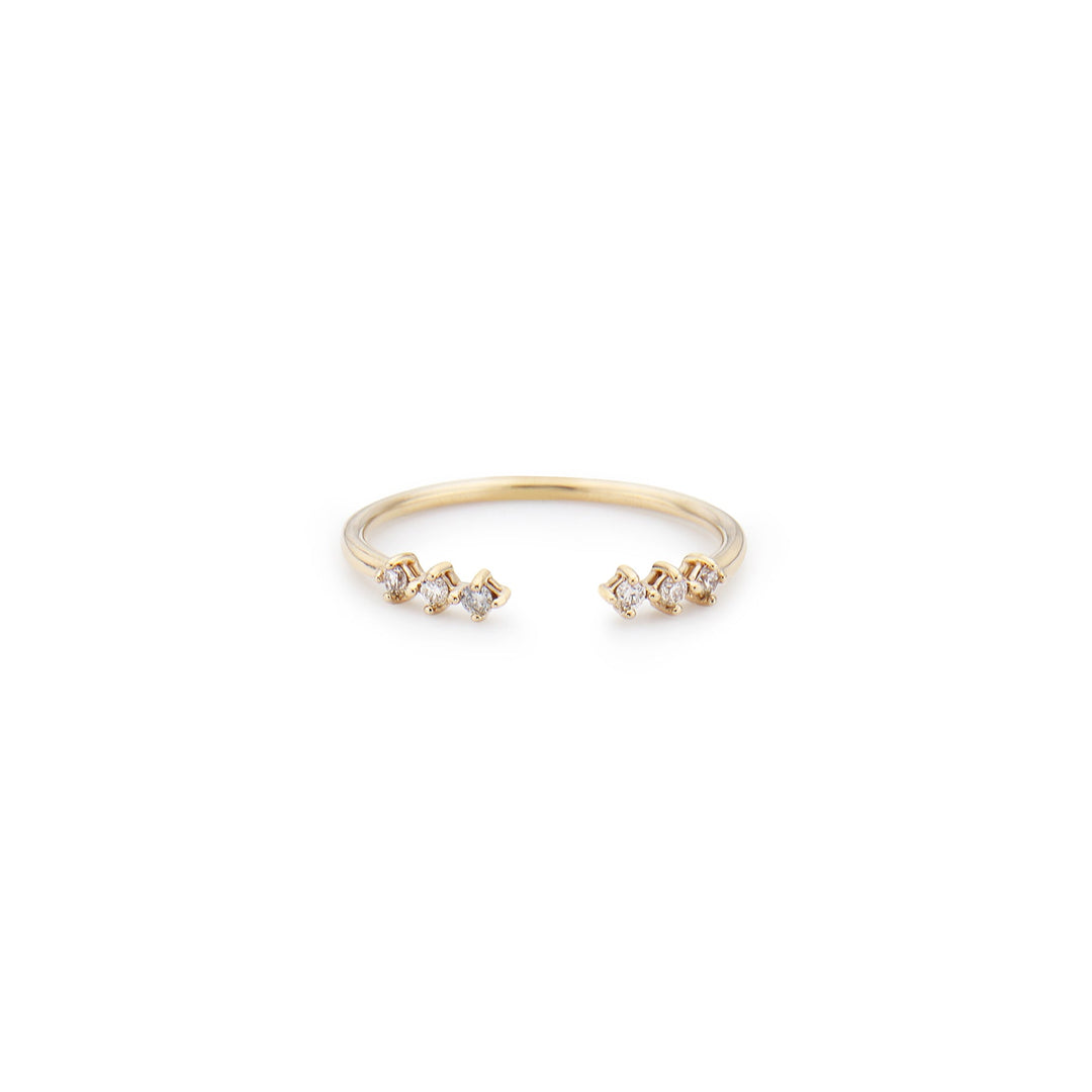 Diamond Open Cuff Ring