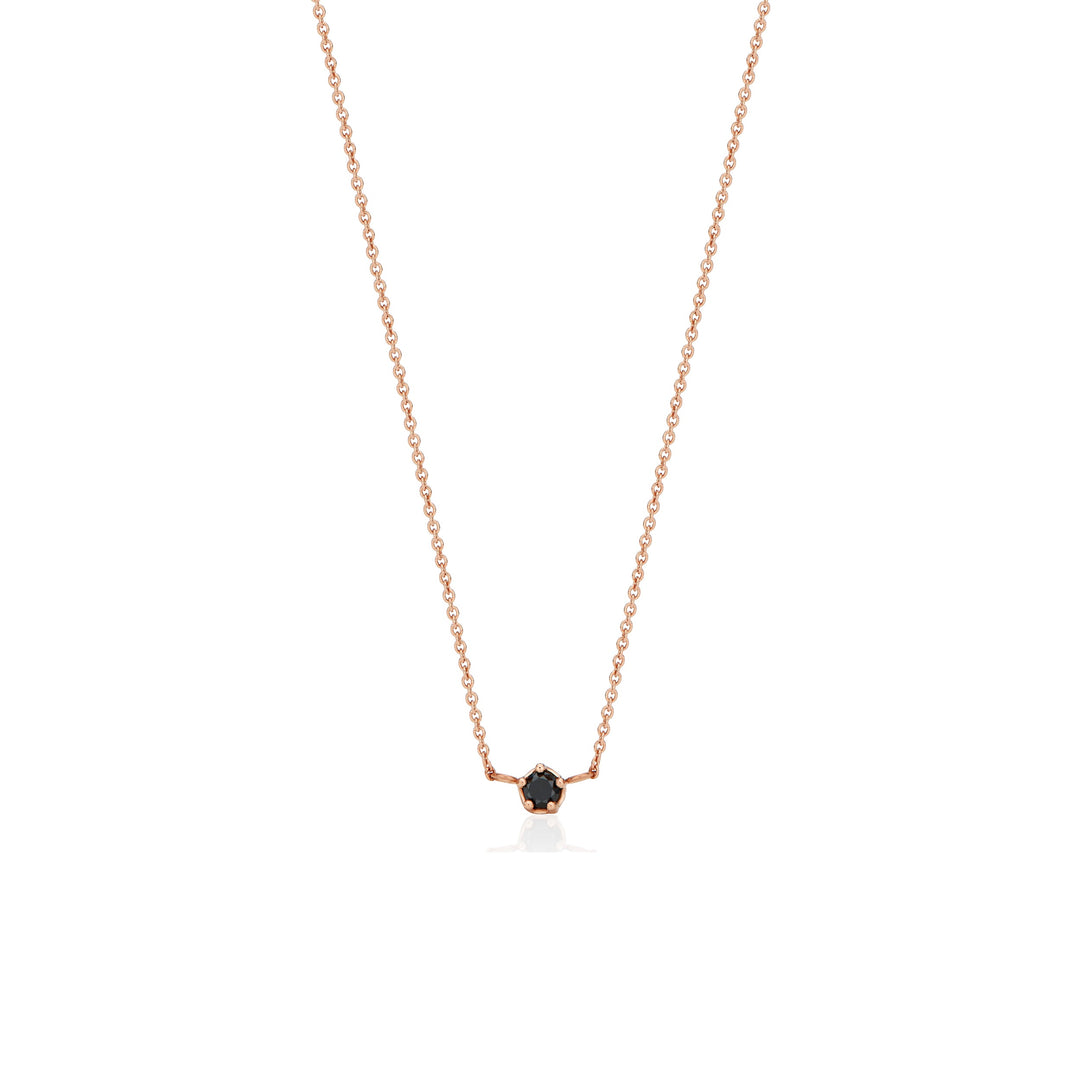 Petit Black Diamond Layered Necklace