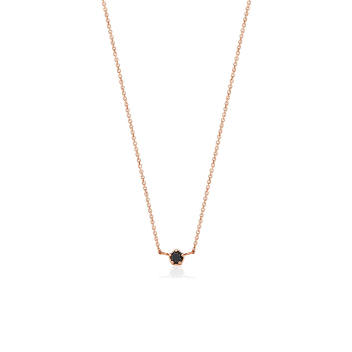 Petit Black Diamond Layered Necklace