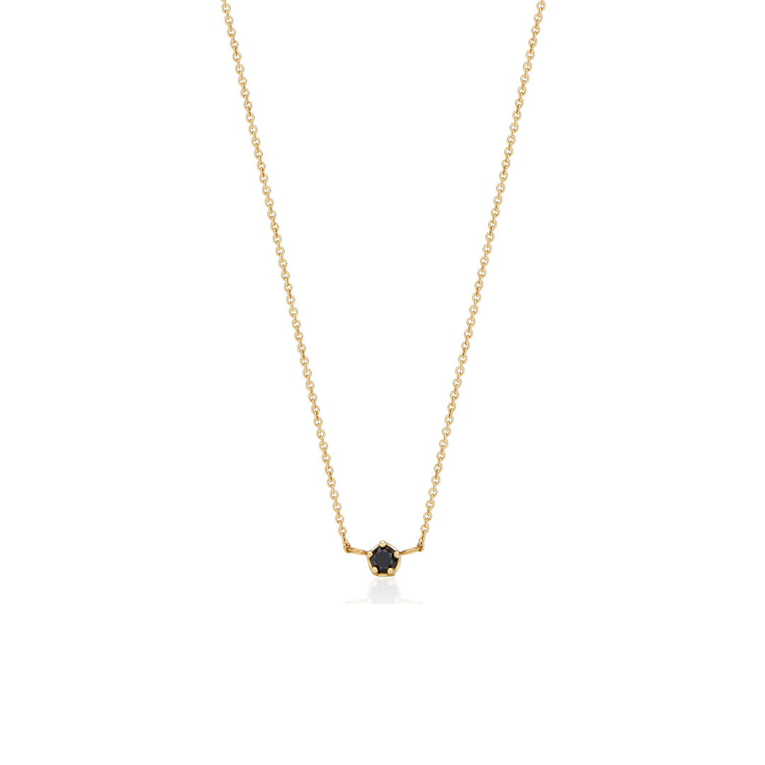 Petit Black Diamond Layered Necklace