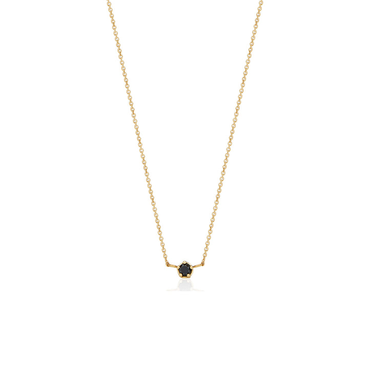 Petit Black Diamond Layered Necklace