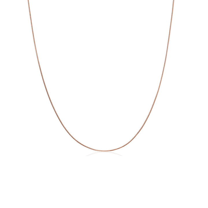 Snake Layered Solid Gold Necklace