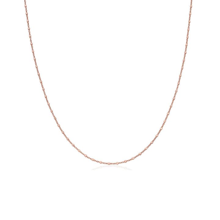 Cube Link Solid Gold Chain Necklace