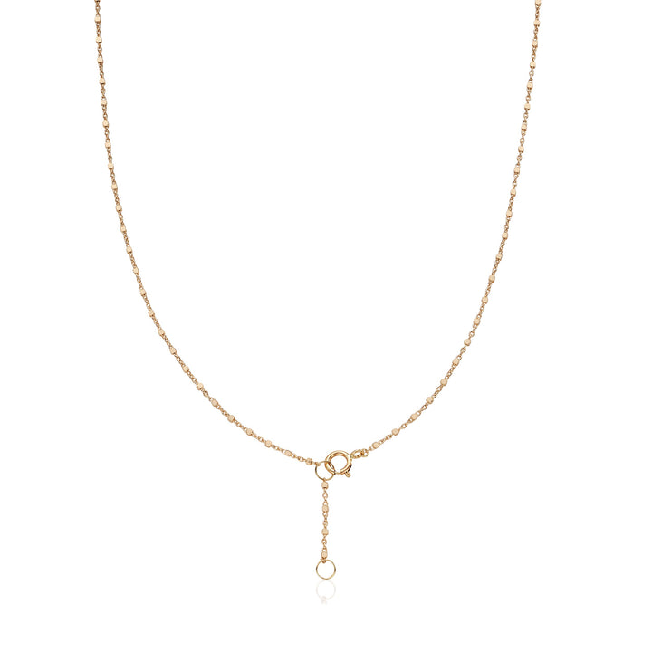 Cube Link Solid Gold Chain Necklace