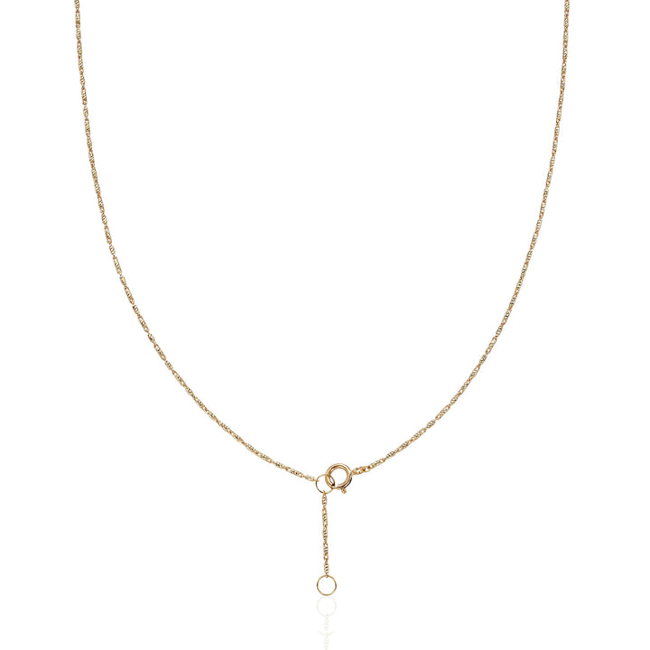 Classic Twist Solid Gold Chain Necklace