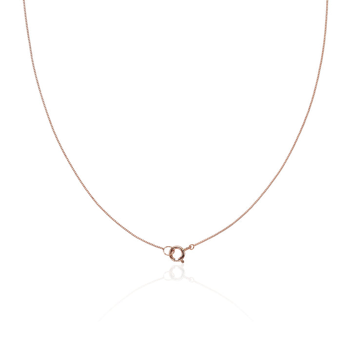 Dainty Mono Chain Solid Gold Necklace