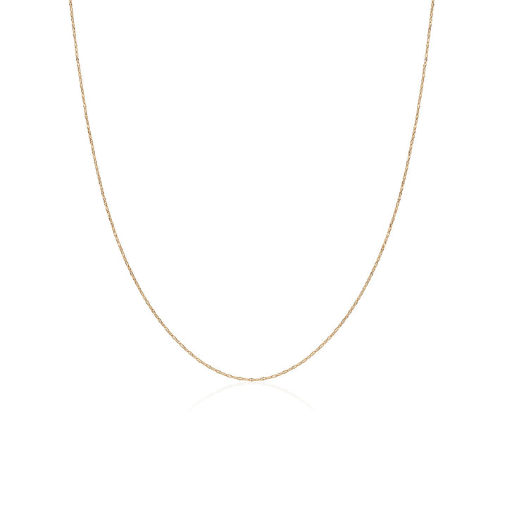 Twist Chain Solid Gold Necklace