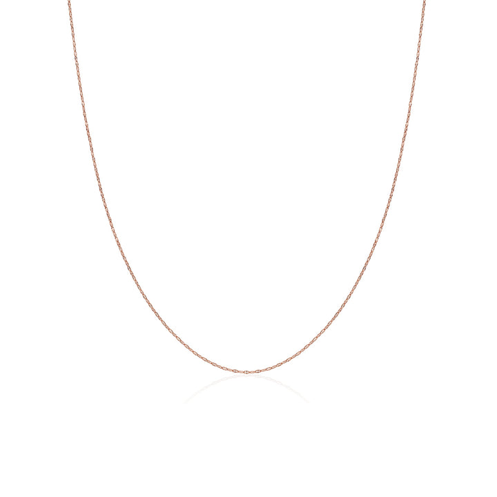 Twist Chain Solid Gold Necklace