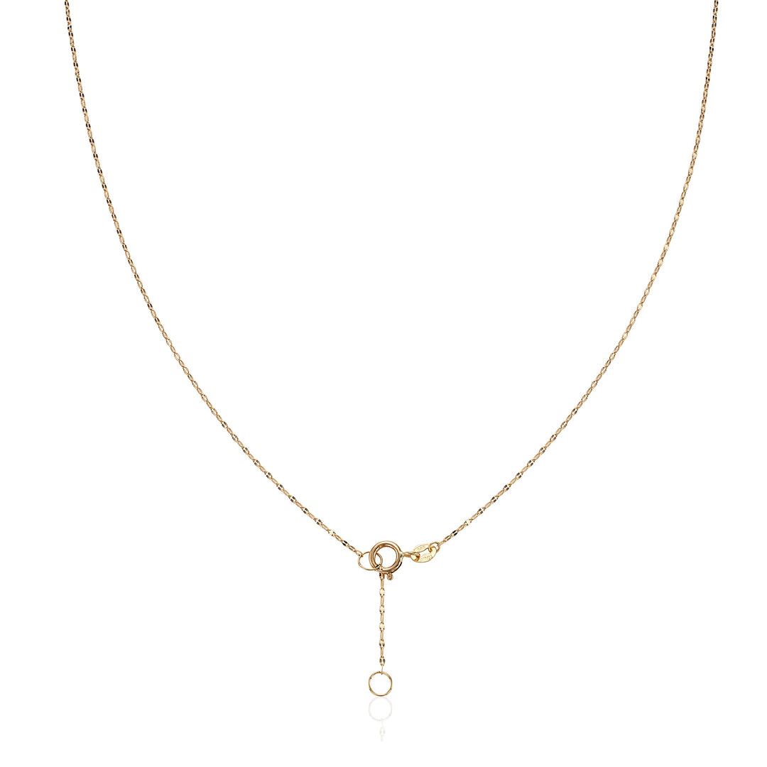 Twist Chain Solid Gold Necklace