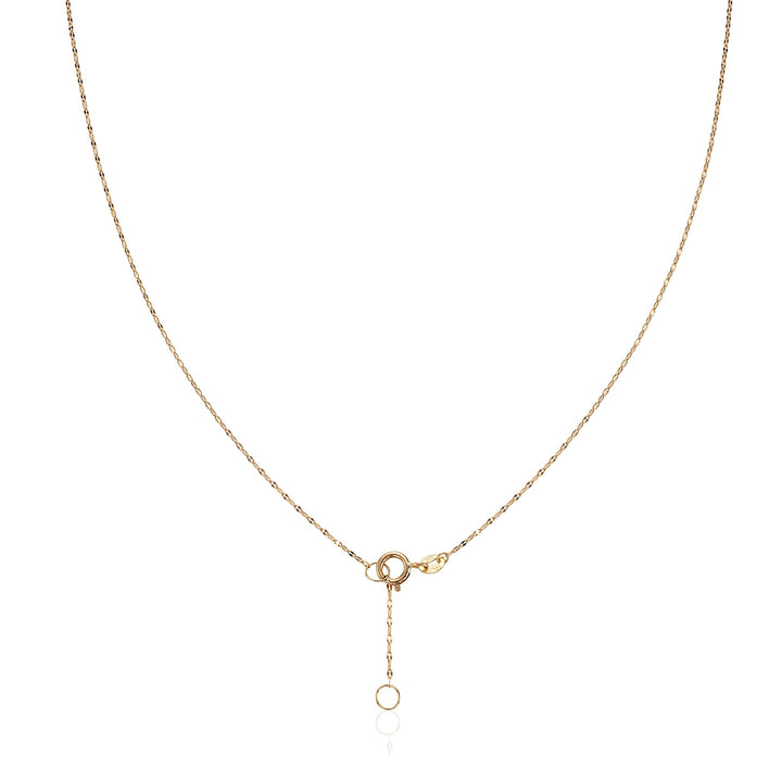 Twist Chain Solid Gold Necklace