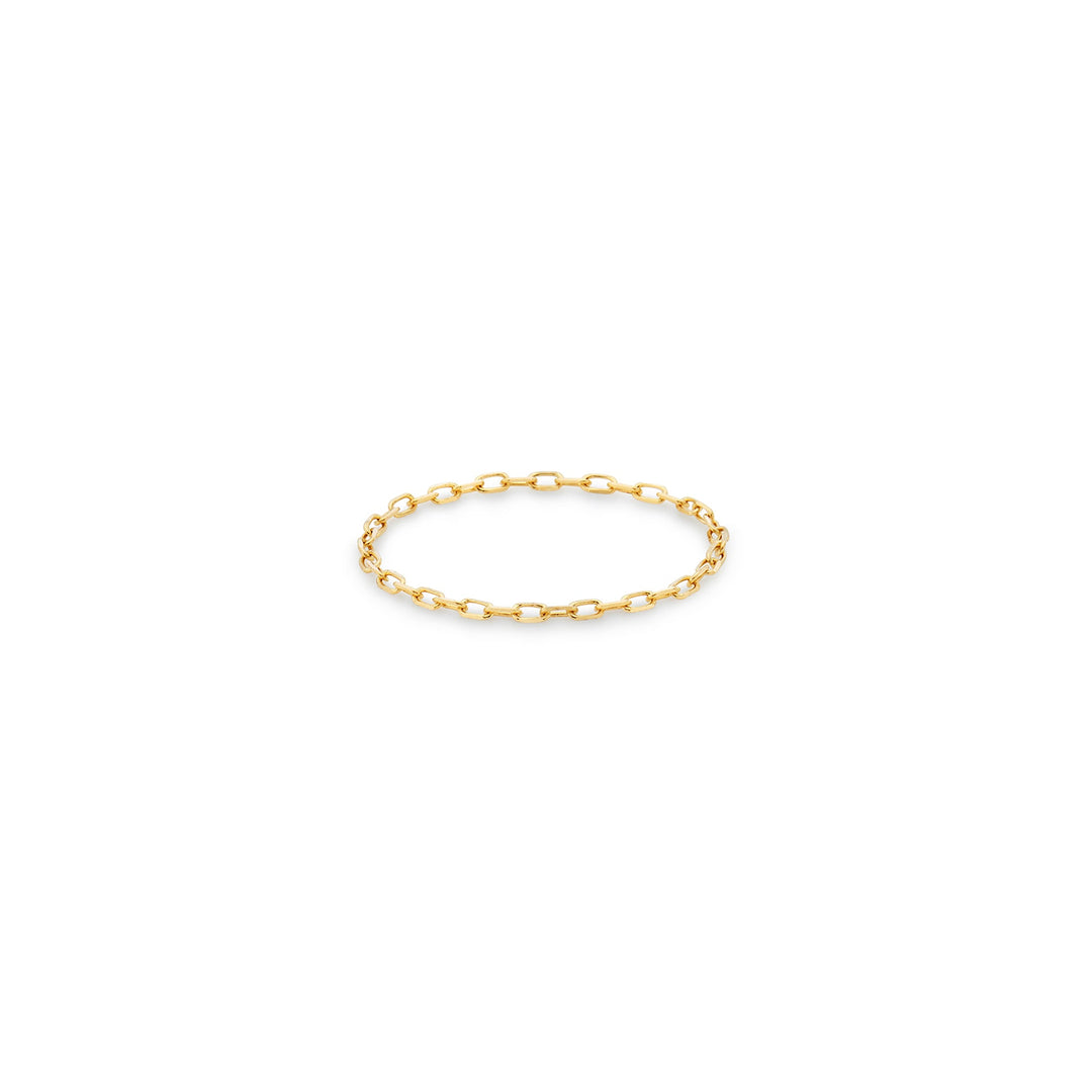 Daily Solid Gold Chain Ring