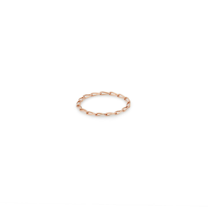 Classic Solid Gold Chain Ring